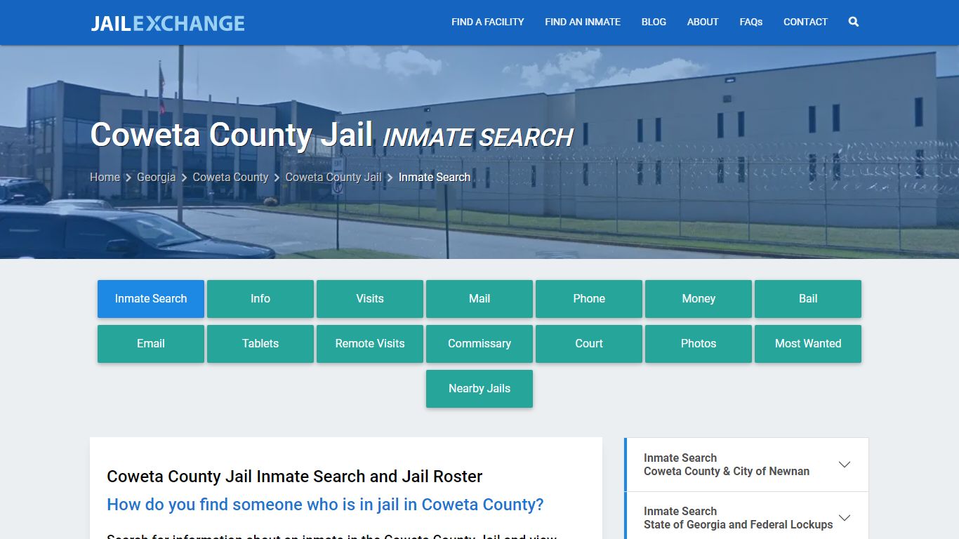 Inmate Search: Roster & Mugshots - Coweta County Jail, GA